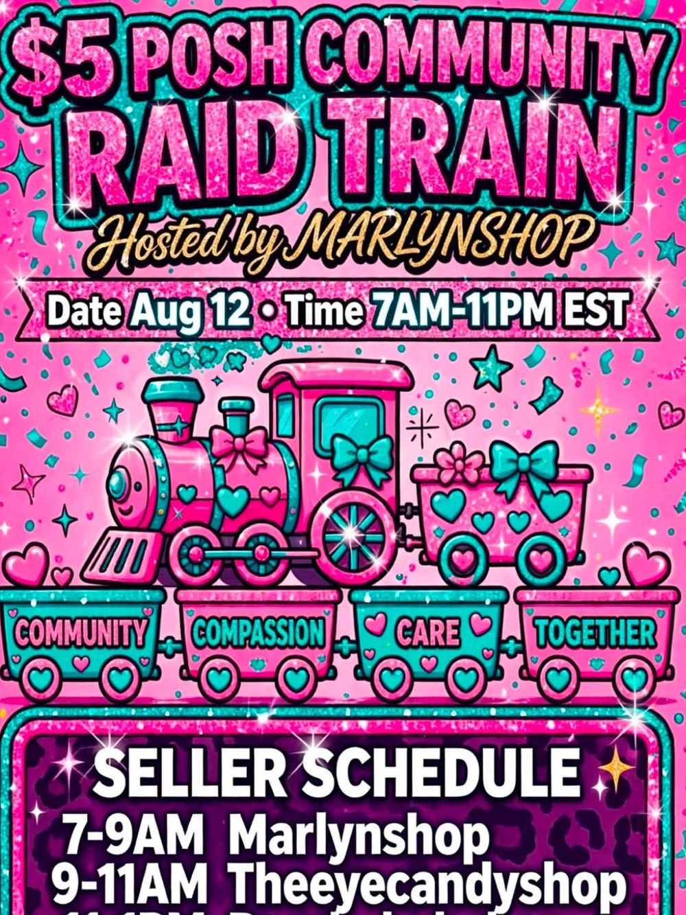 Posh Community RAID Train - Thank You for Shopping 🛍️✨Kindness is TRENDING🌈🫶